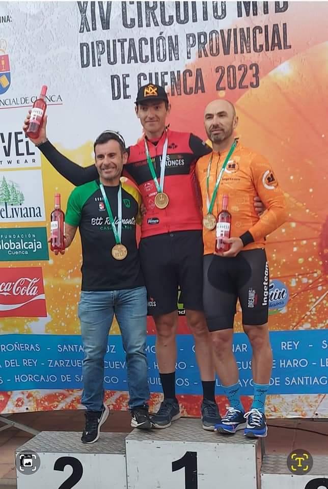 Andrés Almendros Olmedilla, primero M 45 en el XC Serranía Conquense de Olmeda del Rey, sigue la progresión, tras la lesión de la pasada temporada