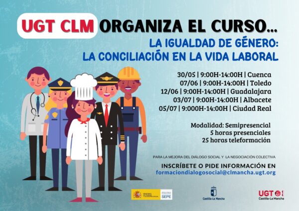 UGT CLM forma a sus delegados y delegadas en igualdad de género y conciliación en la vida laboral