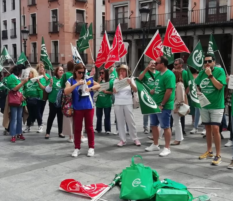 Nuevo seguimiento masivo en Castilla-La Mancha de la huelga de los trabajadores/as de Justicia