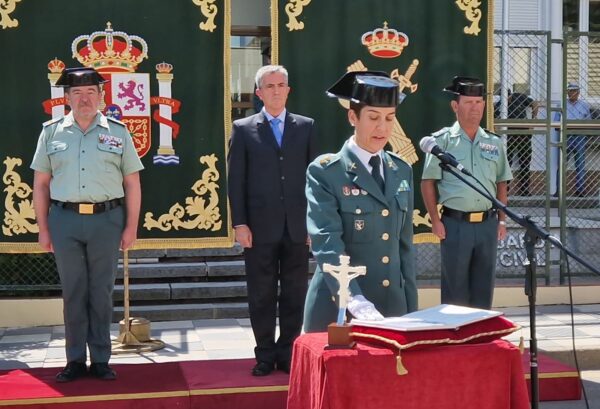 El director general de la Guardia Civil, Leonardo Marcos, preside la toma de posesión de la nueva jefa de la Comandancia de Cuenca