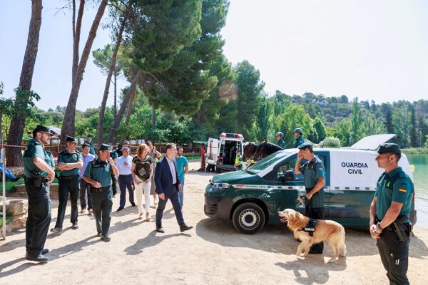 Tierraseca visita el dispositivo de seguridad de las Lagunas de Ruidera, que estará activado hasta 17 de septiembre
