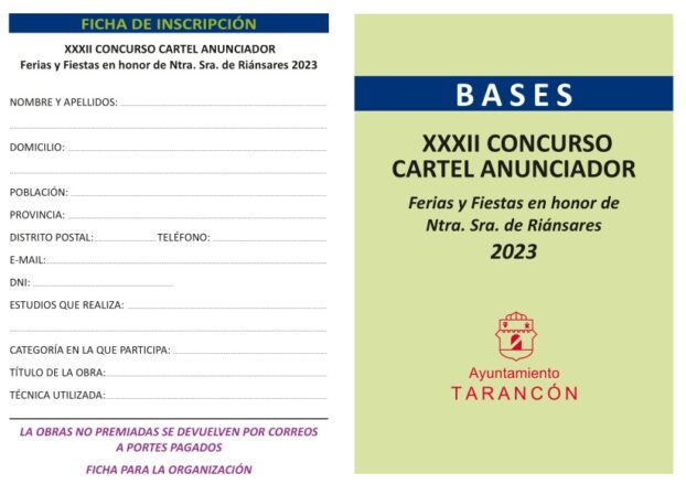 Tarancón convoca las bases del concurso del cartel anunciador de las fiestas patronales de la localidad