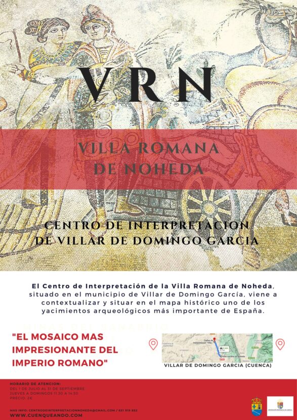 Desde el sábado 1 de julio se reabren las puertas del Centro de Interpretación de la Villa Romana de Noheda en Villar de Domingo García.