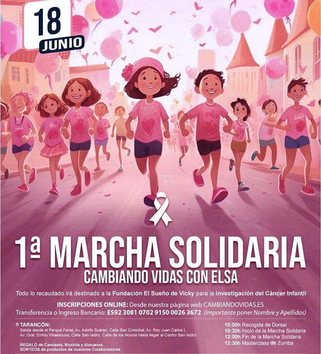 Este Domingo 18 de junio I marcha solidaria en Tarancón «Caminando con Elsa»