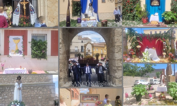 Solemne Procesión del Corpus Christi por las calles de Tarancón este año con un recorrido más corto por las obras del casco antiguo