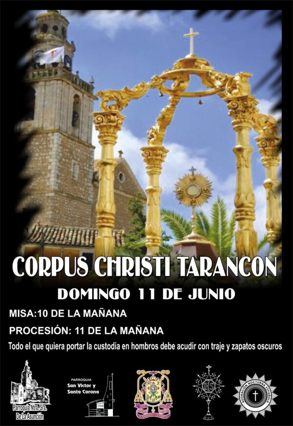 La procesión del Corpus Christie en Tarancón el próximo domingo tendrá un recorrido alternativo debido a las obras de alcantarillado