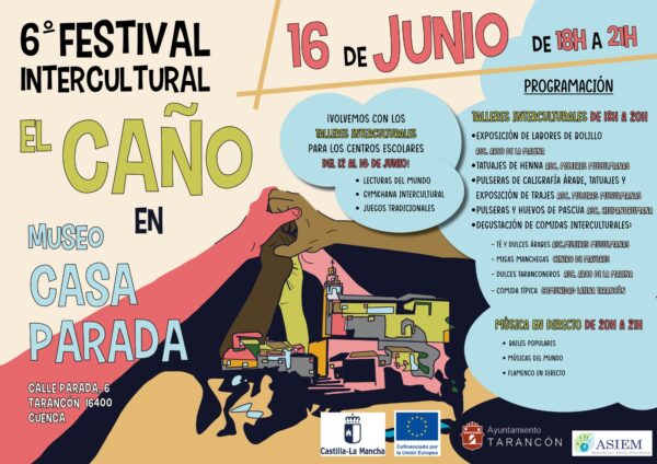 En Tarancón la próxima semana del 12 al 16 de junio VI Jornadas Interculturales “El Caño”  2023