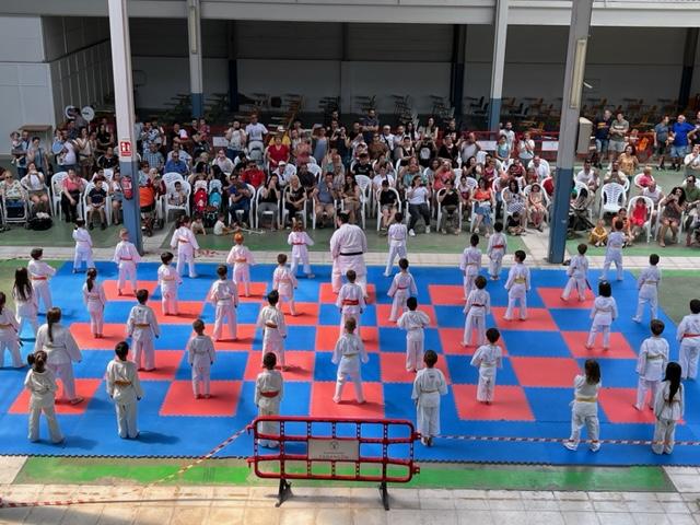 Mas de 70 karatekas participan en la exhibición fin de curso de la Escuela Municipal de Karate en el Pabellón de Ferias y Muestras