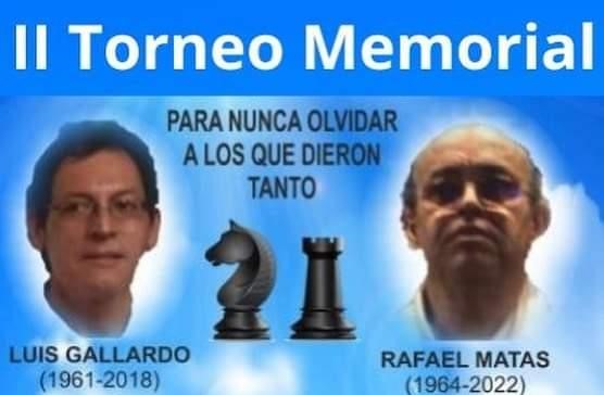 El Caissajedrez de Tarancón, organiza el II Memorial Rafael Matas, Luis Gallardo para el día 10 de este mes de junio