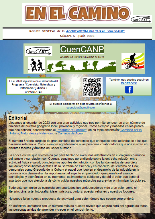 Publicado un nuevo número de la revista “En el Camino” que la Asociación Cultural “CuenCANP”