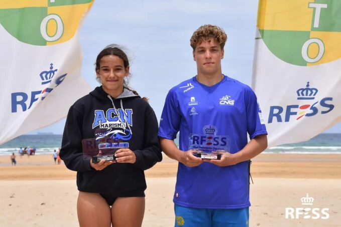 Repitió, el joven socorrista del SVAT Tarancón, Ángel Párraga Raspeño, se impuso en la segunda fase del I Circuito Internacional de Aguas Abiertas en Berria (Santoña)