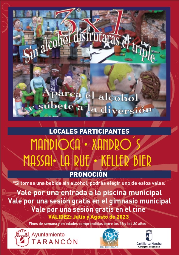El Ayuntamiento de Tarancón pone en marcha un año más durante julio y agosto el programa ‘3×1’