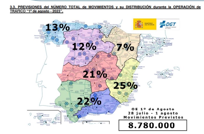 Este fin de semana comienza la Operación Especial de Tráfico 1º de agosto