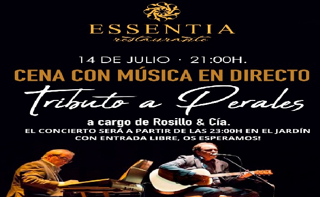Velada musical este viernes 14 de julio en Restaurante Essentia de Tarancón con entrada libre a partir de las 23 horas