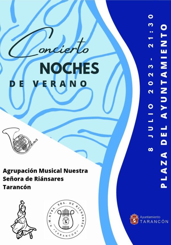 El concierto ‘Noches de Verano’ de la Agrupación Musical Ntra. Sra. de Riánsares llega a la plaza del Ayuntamiento de Tarancón el sábado