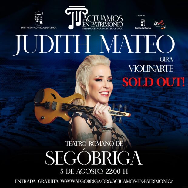 Judith Mateo llega a Segóbriga este sábado de la mano de ‘Actuamos en Patrimonio’ gracias a la Diputación de Cuenca