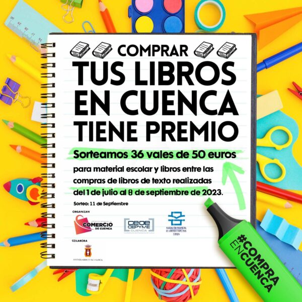 La Asociación de libreros sorteará 36 vales de 50 euros entre sus clientes por la adquisición de los libros de texto