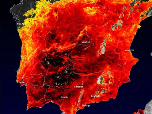 Protección Civil y Emergencias alerta por riesgo de incendios forestales y por altas temperaturas en la mayor parte de la Península
