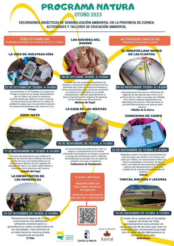 El Programa Natura de la Consejería de Desarrollo Sostenible ofrece actividades de educación ambiental gratuitas para las familias