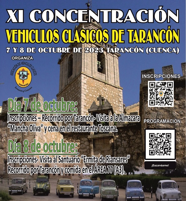 Tarancón acoge este fin de semana la XI Concentración de Vehículos Clásicos