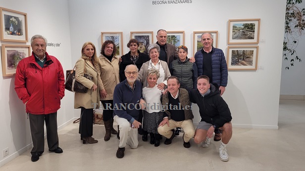 Inaugurada la exposición de Acuarelas «Luz, pinceles y color» de la artista local Begoña Manzanares