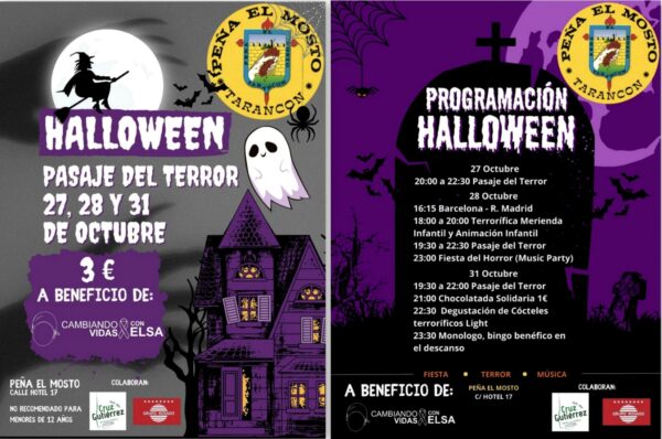 La Peña El Mosto de Tarancón prepara un completo programa de actividades solidarias para festejar Halloween