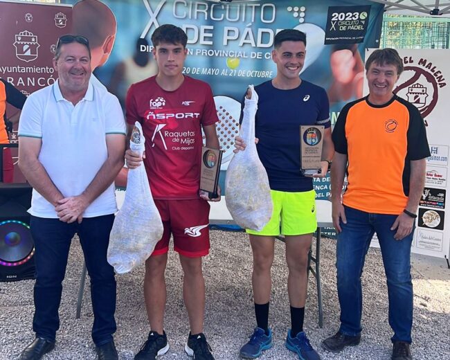 Gabriel Novalbos y David Meléndez se hacen con la victoria  en el II Torneo de Pádel Noble Ciudad de Tarancón