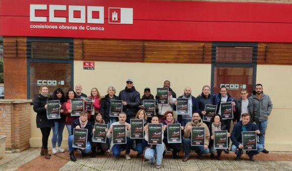 Comisiones Obreras se concentra ante las sedes de las cinco provincias en solidaridad con Palestina