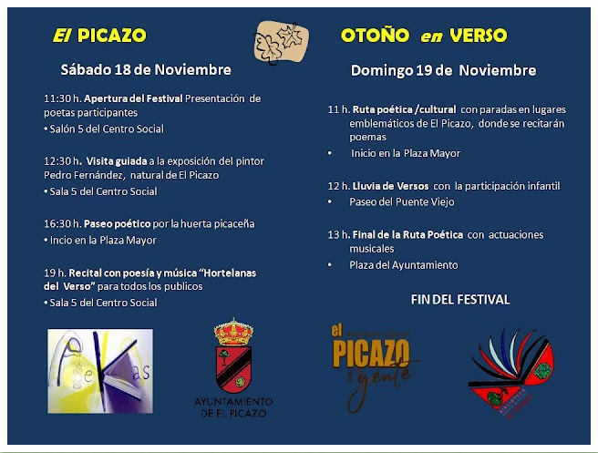 Festival de Poesía «El Picazo Otoño en Verso»: Un Encuentro Literario en la Ribera del Júcar