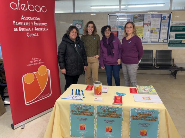 La Diputación de Cuenca respalda el trabajo de Afebac en el Día Internacional contra los Trastornos de la Conducta Alimentaria