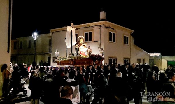 La Procesión de la Virgen de la Piedad en Tarancón transcurrió por el Barrio de San Víctor y Santa Corona
