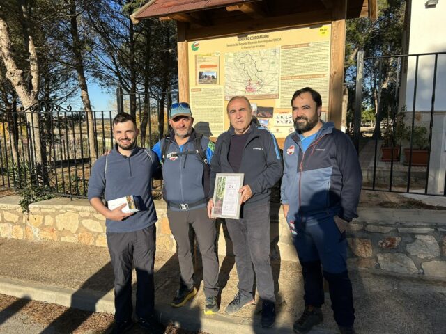 La Diputación de Cuenca y la Federación de Montaña inauguran el PR-CU68 ‘Sendero de Cerro Agudo’ en Santa María de los Llanos