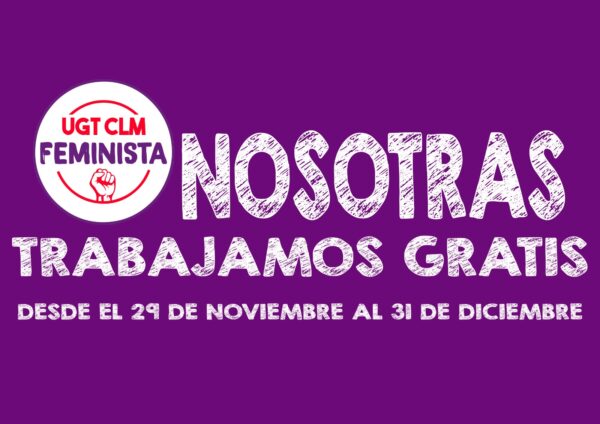 Desde el 29 de noviembre hasta el 31 de diciembre, las mujeres españolas trabajan gratis
