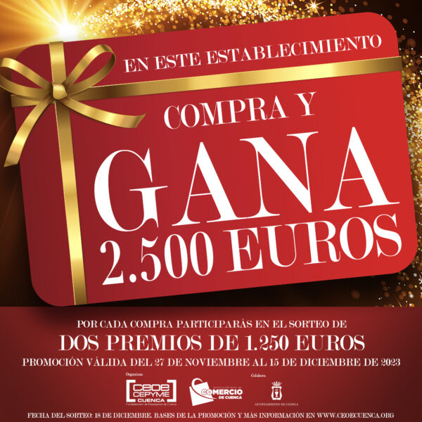 Comienza la campaña compra y gana de la Asociación del Comercio de Cuenca que sortea 2.500 euros en compras