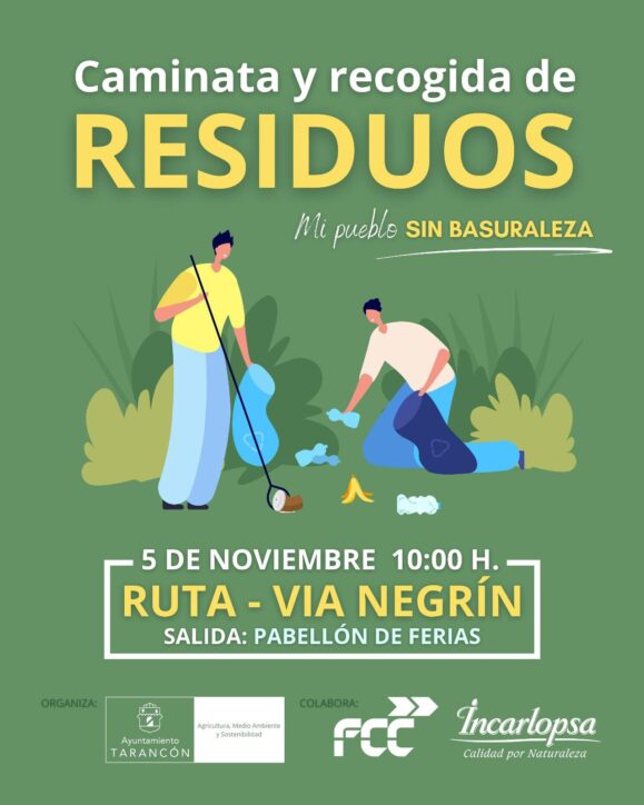 Ya hay nueva Fecha para la actividad «Basuraleza» en Tarancón será el domingo 5 de noviembre