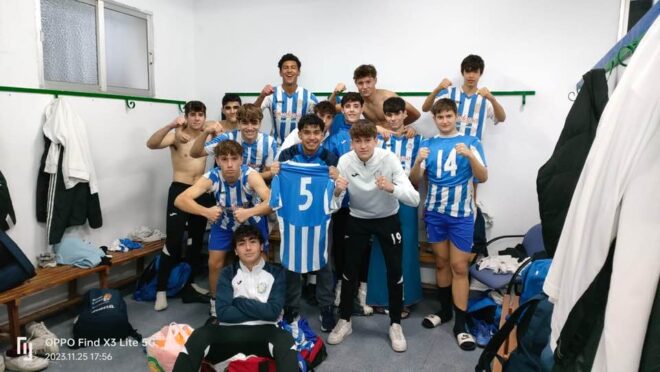 Goleada a domicilio en el duelo de colistas del equipo Juvenil B de la EMF en el grupo V  Territorial