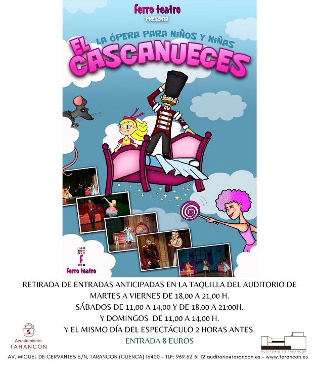 Venta anticipada de entradas para el Musical Familiar «El Cascanueces» en Tarancón a partir de mañana martes