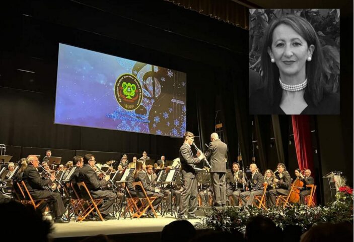 Brillante concierto de Navidad de la Banda de Música de Tarancón un acto social donde se dieron a conocer los nuevos componentes y la Presidenta de la Agrupación Ana Massó