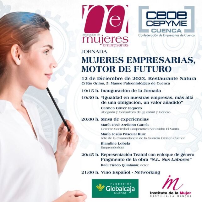 AMEP organiza la jornada «Mujeres Empresarias, motor de futuro» el 12 de diciembre en Cuenca