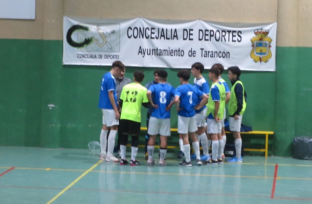 Primera victoria en casa, con remontada y final accidentado del equipo juvenil de la EFS Futsal Tarancón en el Campeonato Autonómico Grupo III ante el CD Azuqueca FS B