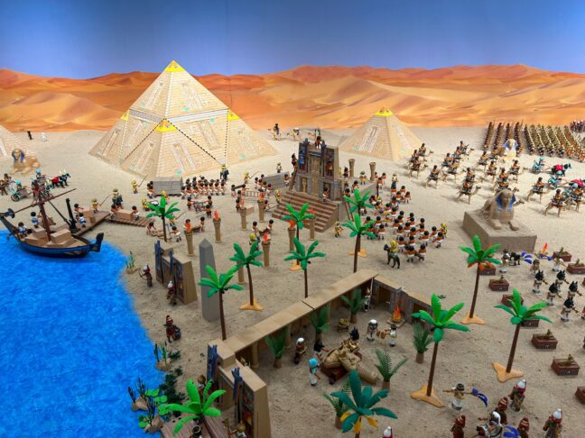 El Auditorio Municipal de Tarancón ya expone el Diorama Playmobil sobre Egipto