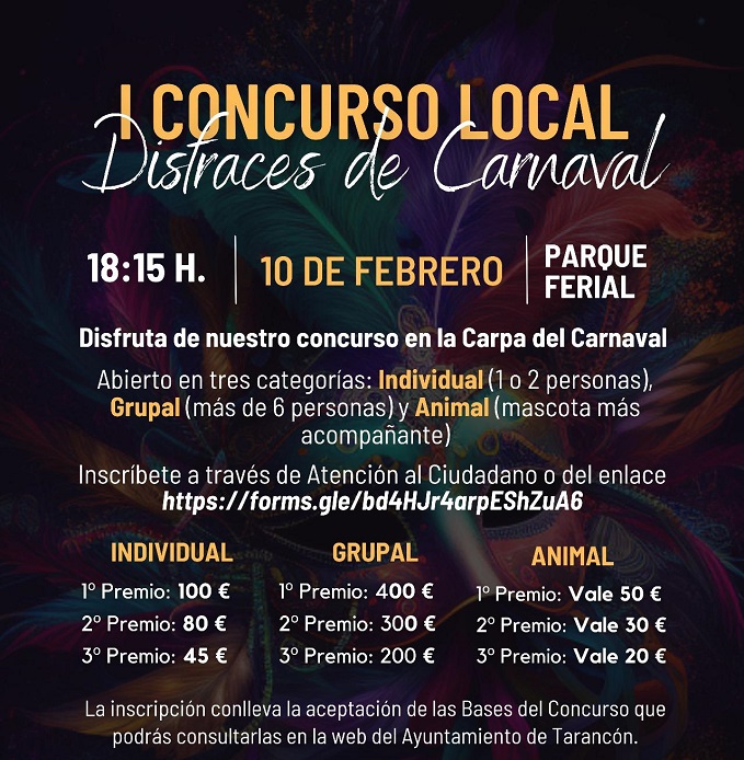 Convocado el I concurso de disfraces de carnaval en Tarancón
