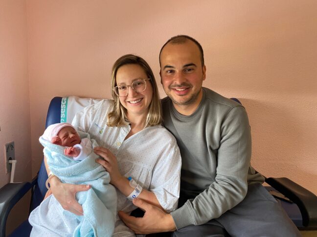 Laia, primera bebé del año 2024 en Castilla-La Mancha