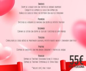 Menú San Valentín