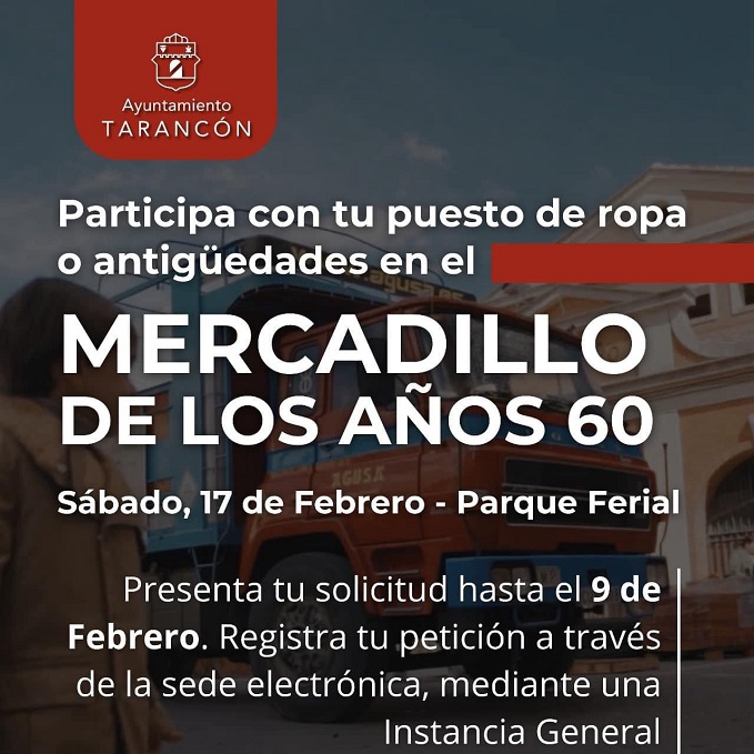 Participa en el Mercadillo de los Años 60 en Tarancón