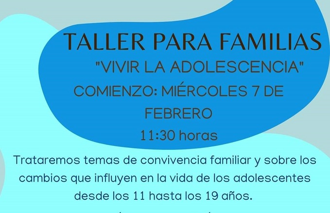 El próximo 7 de febrero comienza en el Centro de Día de Tarancón un Taller bajo el título «Vivir la Adolescencia»