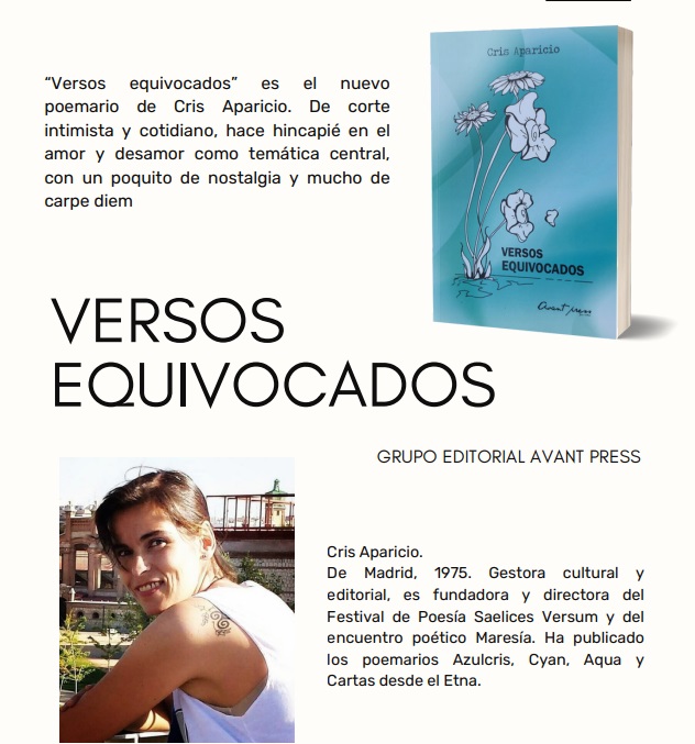 «Versos Equivocados»: La Nueva Obra Poética de Cris Aparicio