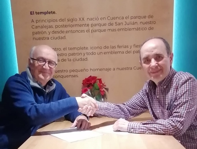 Firma del convenio de colaboración entre IDEC y CuencaCANP para impulsar la cultura y el patrimonio en Cuenca