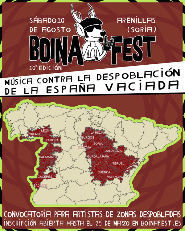 Boina Fest cumple 10 años de lucha contra la despoblación buscando artistas de Cuenca