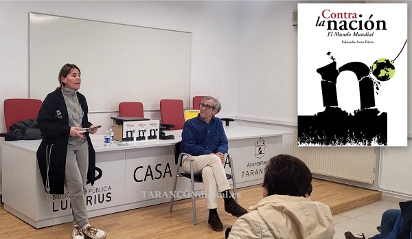 Eduardo Soto Pérez, ha compartido con los lectores de Tarancon en la Biblioteca Luis Rius un ameno “encuentro con autor” en torno a su ultimo ensayo “contra la nacional, del mundo mundial”